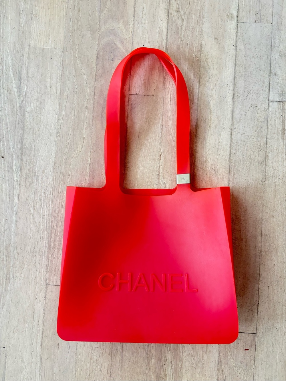 CHANEL Hot Pink Jelly Tote Bag AUTHENTIC